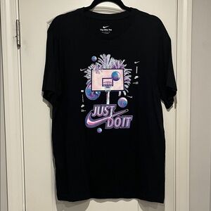 The Nike Tee - Vibrant Tropical Basketball Scene